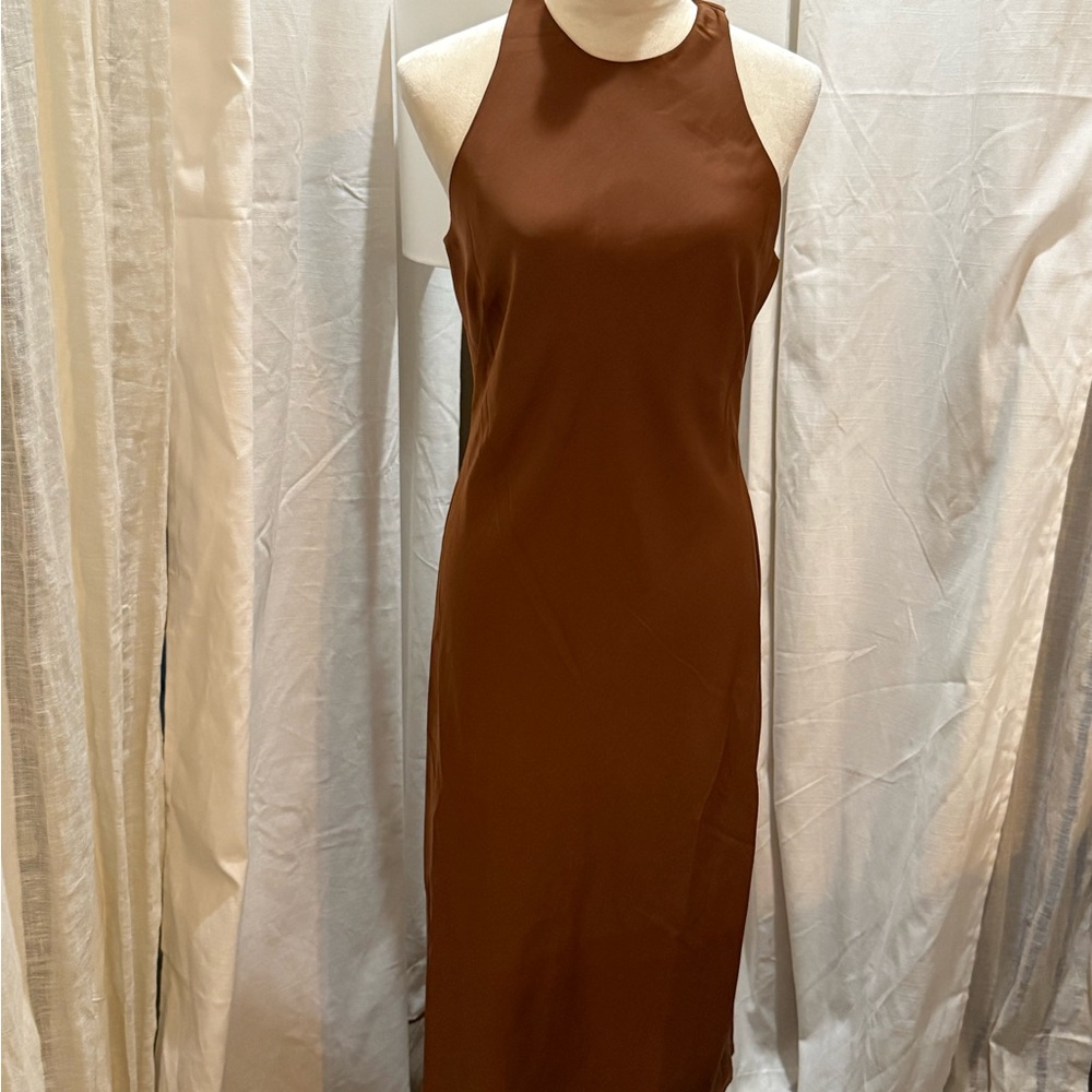 a new day rust color midi dress